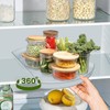 Square Lazy Susan Organizer for Refrigerator, 16.5'' Fridge Organizers and