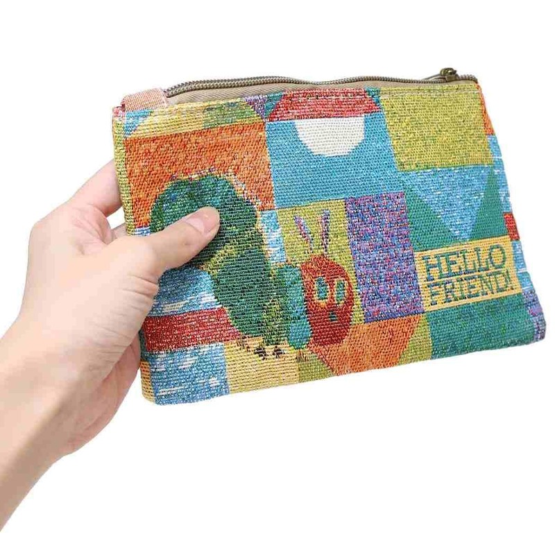 I Planning K4271A Harapeko Aomushi Gobelin Weave Boat Bottom Pouch,