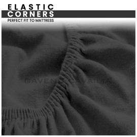 Brushed Cotton Fitted Sheet - Flannelette Bed Sheet Single Fitted Sheet Deep 25cm/ 10" - Single Flannel Bedding Bed Sheets (193x91Cm) - Easycare Linen Mattress Sheet & Bottom Sheet - Charcoal