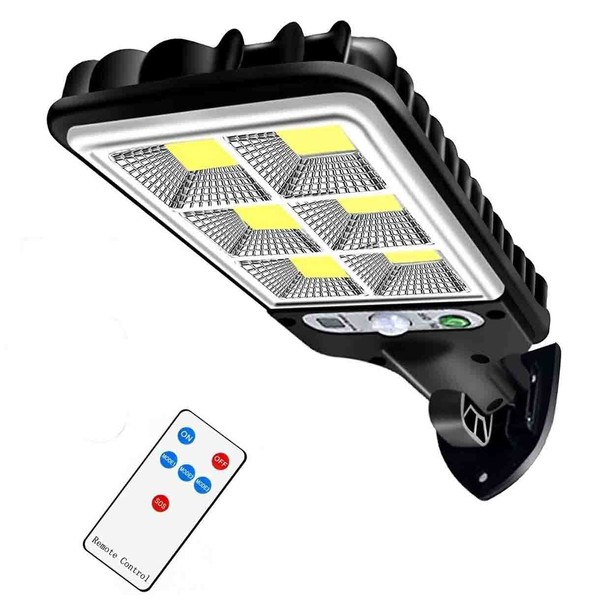 LED Solar Light Motion Sensor 3 Modes Flood Lamp Outdoor