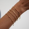 LEXODY Gold Bracelets for Women 14K Gold Herringbone Bracelets Sets