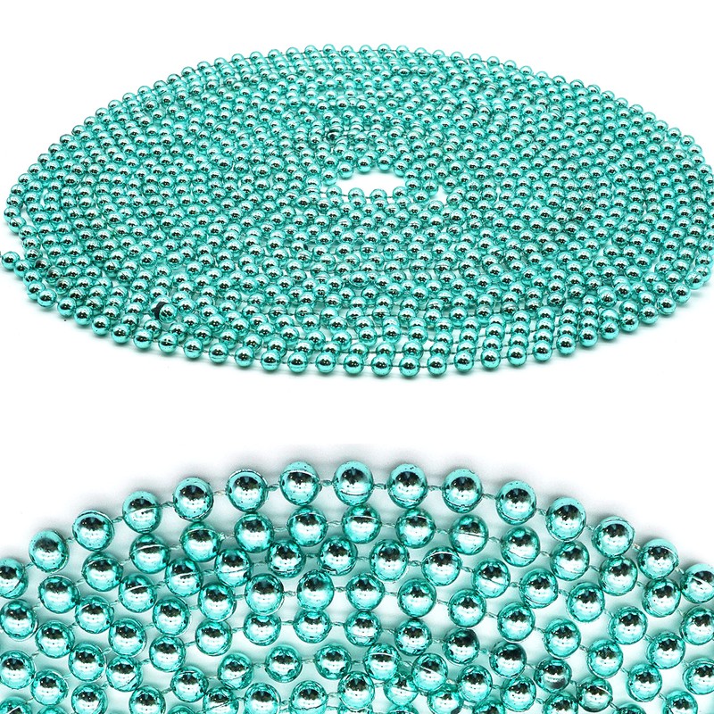 HOVUK® 10M Shiny Bead Garland, Shatterproof Blue Bead Chain, Plastic