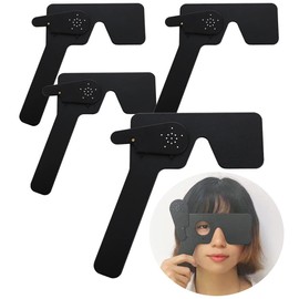 4 Pcs Ophthalmic Eye Occluder for Ophthalmologists Orthoptists Optometrists Eye Exam Tool (Black)