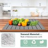 Large Stone Dish Drying Mat for Kitchen Counter,Absorbent Diatomaceous Earth