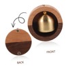 Levemolo Brass Wooden Door Bell Magnetic Attaching Door Chime Home