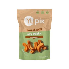 Yupik Lime & Chili Soy Sticks, 5 Oz, GMO-Free Snack, Crunchy Zesty Snack, Crispy Soya Crackers, Natural Flavors, Perfect for Any Occasion
