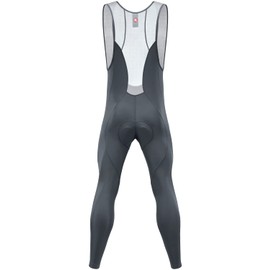 qualidyne Men's Thermal Cycling Bib Tights, 3D Padded, Fleece-Lined Winter Bike Leggings for Cold-Weather Riding