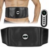 Smart Abdominal Muscle Trainer TENS PU Leather Slimming Belt Rechargeable