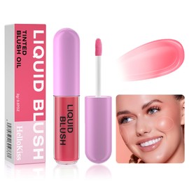 Liquid Cream Blush Stick - Soft Cream Liquid Blush, Long-Wearing Smudge Proof Makeup Blush for Face Cheeks Natural Looking