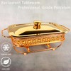 Casserole Dish 6" x 11" Glass Baking Dish with Stainless