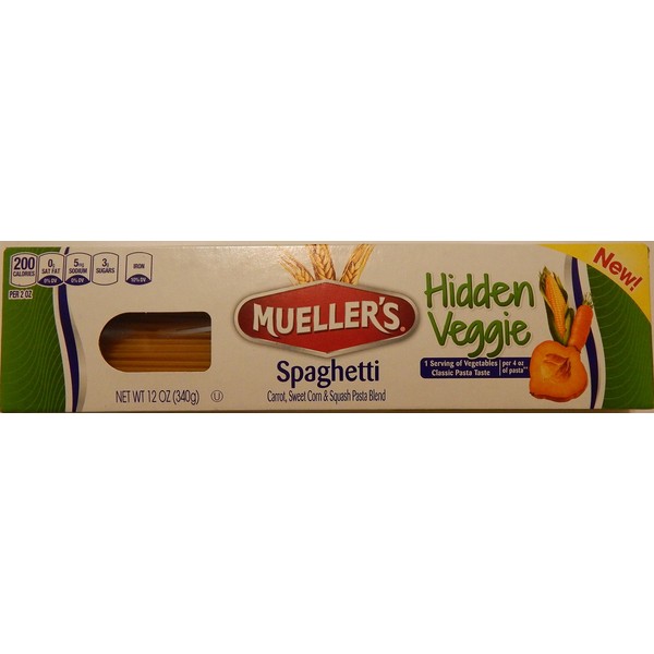 Mueller's Hidden Veggie Spaghetti Pasta Blend 12 Oz. (Pack of 3)