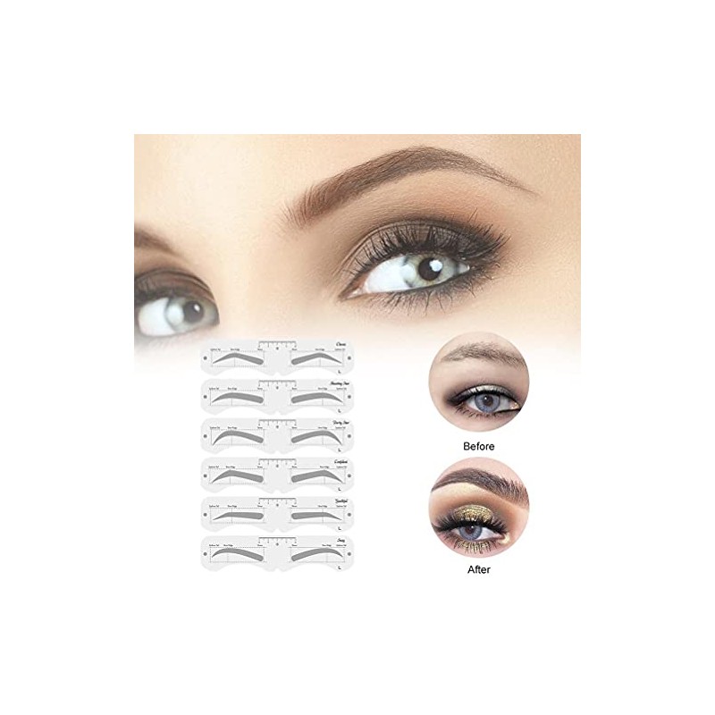 KKPLZZ Molde de plástico para Cejas, Moldeador de Cejas Suave