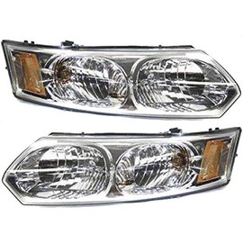 For Saturn Ion Headlight Assembly 2003 04 05 06 2007 Pair Driver and Passenger Side DOT GM2502231N