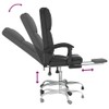 SKM Massage Reclining Office Chair Black Faux Leather (15.35 KG/33.77