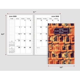 2025-2026 Student Academic Planner Calendar - School College Weekly Agenda - Appointment Book Softcover Organizer - Made in USA (Edition #020)
