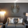 1 Pair Angel Wings Metal Mural Wall Sculpture Decor for