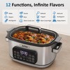 SUNVIVIPRO 12-in-1 Multicooker, 6.5QT Slow Cooker Roaster Oven, Digital Programmable
