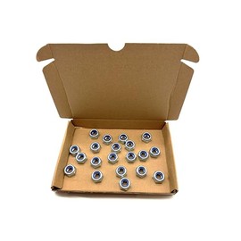20 Pack of M10 Nyloc Nuts - Self locking with nylon inserts (Nylon Nuts) (M10)