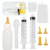 Tehttz 10Pcs Pet Nursing Bottle Set with Case, Including Feeding