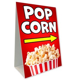 Popcorn Economy A-Frame Sign 24" Wide by 36" Tall (Made in The USA)