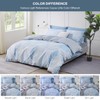 SAPHREAS Blue Palm King Size Duvet Covers Set 100% Cotton