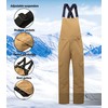 Alpine Swiss Mens Insulated Snow Bib Overalls Waterproof Winter Ski