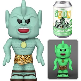 Claws Retro Monster Terror Pop Great Garloo Toy Figure Bundled with Universal 3D Bag Hanger + Mad Magazine Wacky Trading Cards + Throwback Robot Rock Em' Sock Minis 4 Items