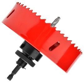 GUOQEE 76mm Hole Saw with Quick Change Arbor, Hole Drilling Cutter HSS BI-Metal for Wood, Plywood, PVC, Drywall and Metal Sheet