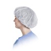 Medline Single-Ply Spunbond Polypropylene Bouffant Caps, 24 Inches Diameter, Lightweight,