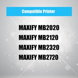 Dell (Set of 5) 4Benefit Compatible for PGI 1200 PGI1200 Ink Cartridge PGI-1200 XL 5xBlack Combo Set Work in MAXIFY MB2020 MB2030 MB2050 MB2120 MB2320 MB2350 MB2720 Inkjet Printers