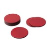 Caspari Round Snakeskin Felt-Backed Coasters & Holder Gift Set in