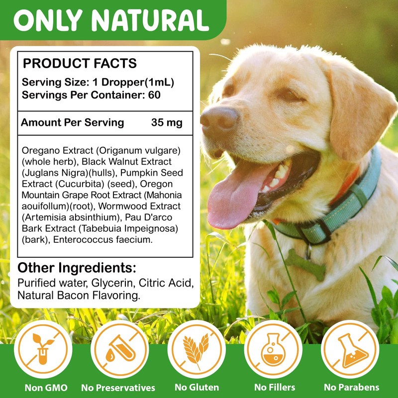 Natural Intestinal Defense for Dogs, Herbal Cleanser & Natural Digestive