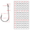 3/0-5/0 Shark Surf Rigs with 20 Inch 49-Strands Steel Leader(120Pound),Deep