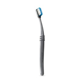 Preserve Ocean Plastic Initiative (POPi) Adult Toothbrush, Made in USA from Recycled Ocean Plastic, Charcoal Grey, Soft, 1 Count