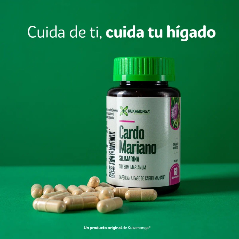 Silimarina (cardomariano) 60 Cspulas, Higado Saludable Sin Sabor