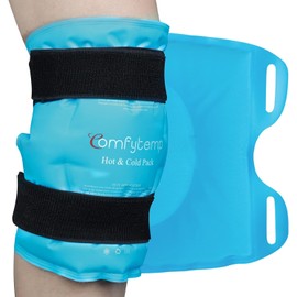 Comfytemp Cooling Cuff Knee with Fasteners, 27 x 35 cm Cooling Pads, Large Gel Cooling Bandage, Reusable Cooling Pack, Knee Cooling After Load, Sports or Surgery, Knee Brace Cold Warm Compress