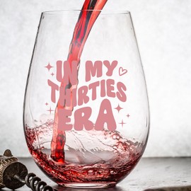 30th Birthday Gifts For Women Friends - In My 30s Era Wine Glass | Funny Birthday Gifts for Her | In My Thirties Decorations | 30 Year Old Present For Her, Sister, Daughter | Wine Tumbler - 15 Oz