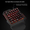 One Handed Gaming Keyboard 7 Color RGB Backlight Ergonomic 35