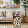 Nautical Theme Laundry Basket Foldable Retro Anchor Rudder Laundry Hamper