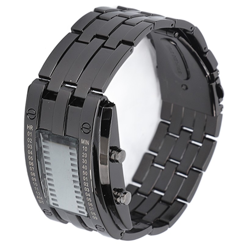 Men's Watch Fashion Exquisite Waterproof Alloy Men's LED Watch with