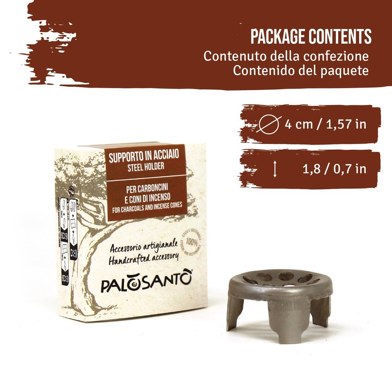 PALOSANTO - Charcoal Holder - Ideal to use inside the