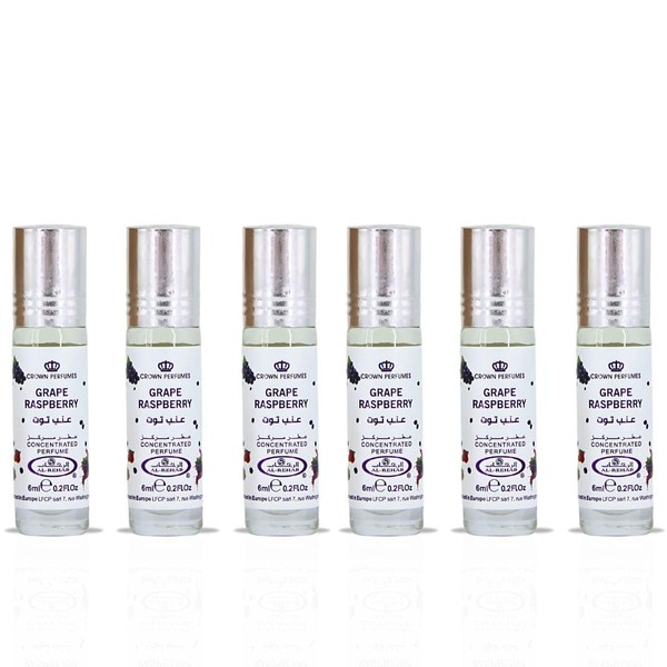 Al-Rehab Grape Raspberry Perfume Oil CPO 6ML (0.2 OZ) Fruity,