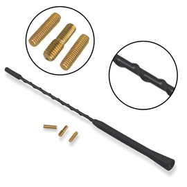 MACHSWON Car Radio Aerial Flexible 22cm AM FM Black Antenna Amplifier Signal Roof Mast Replacement