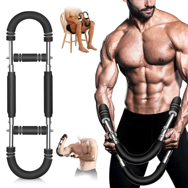 SakerPlus Twister Arm Trainer, Adjustable Spring Chest Expander and Forearm