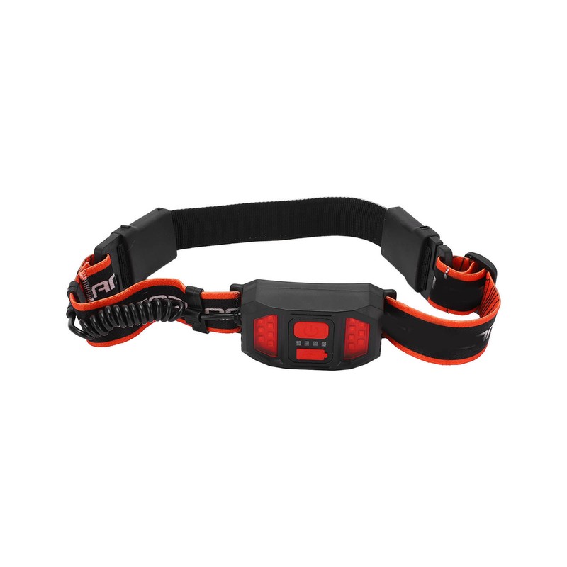 USB Rechargeable LED Headlamp Waterproof Outdoor Red Light Warning Head