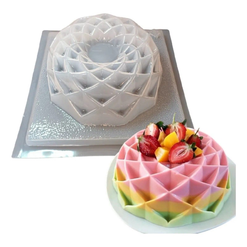 Kit 3 Moldes Gelatina De Diseño Rehilete, Panal Y Acordeón