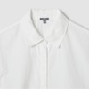 JAJU [JAJU] Women's Crisp Short-Sleeve Shirt_White