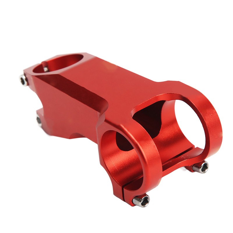 Bike Stem Red Aluminum Alloy Mountain Bike Handlebars Negative 17