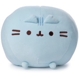 GUND Pusheen Squisheen Squishy Round Plush Stuffed Cat for Ages 1 and Up, Blue, 11”