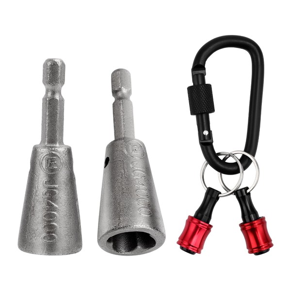 2pcs Wire Twister Kit for Drill, 1/4" Wire Twister Tool